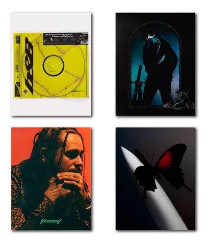 Cuadros Decorativos Post Malone Discograf A Piezas Env O Gratis