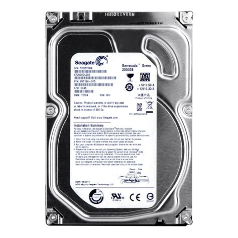 2 Seagate Barracuda SATA Internal Hard Drives ST2000DL003 2000gb for ...
