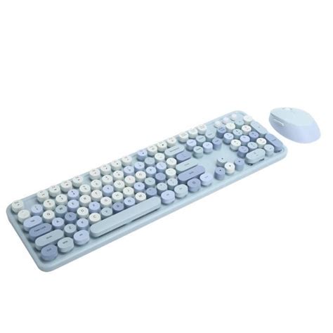 YOSOO Clavier 104 Touches Clavier Sans Fil Souris Combo Lecteur USB