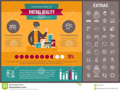 Plantilla Infographic Y Elementos De La Realidad Virtual Ilustraci N