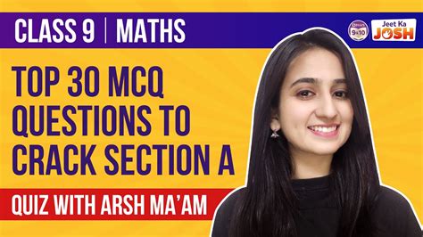 Top Maths Mcq Questions To Crack Section A In Class Exams Live