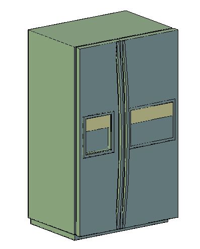 Refrigerator Top View Drawing