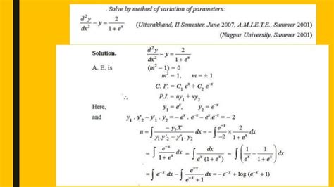 Higher order differential equation