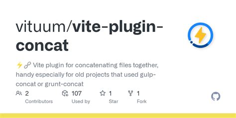 Github Vituum Vite Plugin Concat Vite Plugin For Concatenating