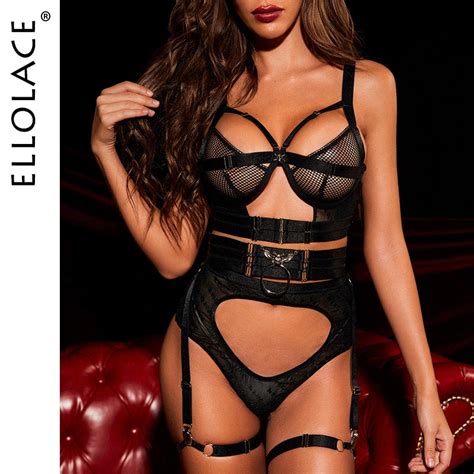 Ellolace Women S Underwear Sexy Lingerie Hot Mesh Exotic Set Sensual