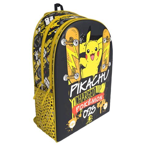 Mochila Escolar adap trolley Pokémon Pikachu Charged Up 41cm Loja da