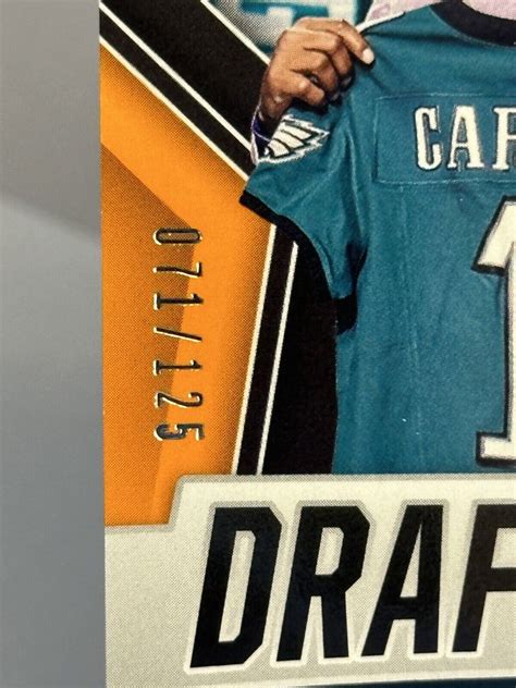 Panini Rookies Stars Draft Class Orange Dc Jalen Carter