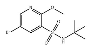 3 Pyridinesulfonamide 5 Bromo N 1 1 Dimethylethyl 2 Methoxy