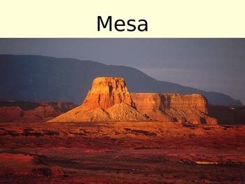 Mesa Landform