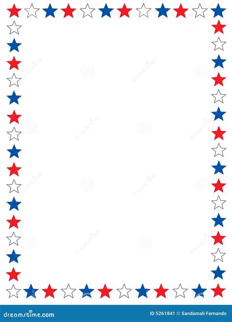 Patriotic border stock vector. Illustration of designs - 5261841