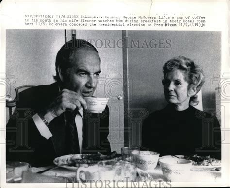 Press Photo Senator George Mcgovern And Wife Eleanor Breakfast Neb49