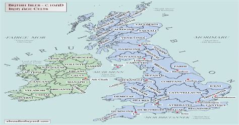 A map of the Celtic tribes of Britain and Ireland : MapPorn