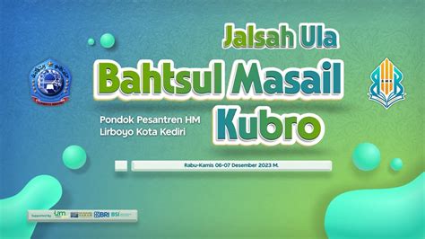 LIVE JALSAH ULA BAHTSUL MASAIL KUBRO PONDOK PESANTREN HM LIRBOYO