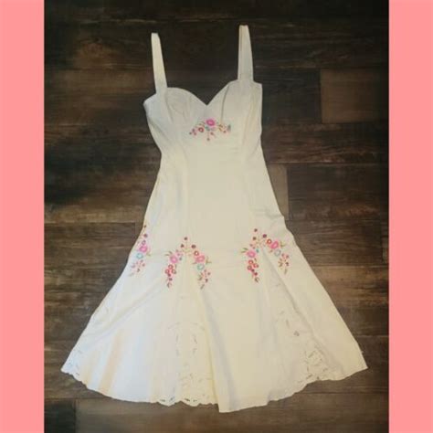 Vintage 90 S Y2K Betsy Johnson Fit Flare Dress RARE EBay