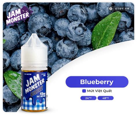 Jam Monster Salt Blueberry 30ml Tinh Dầu Vape Pod Chính Hãng