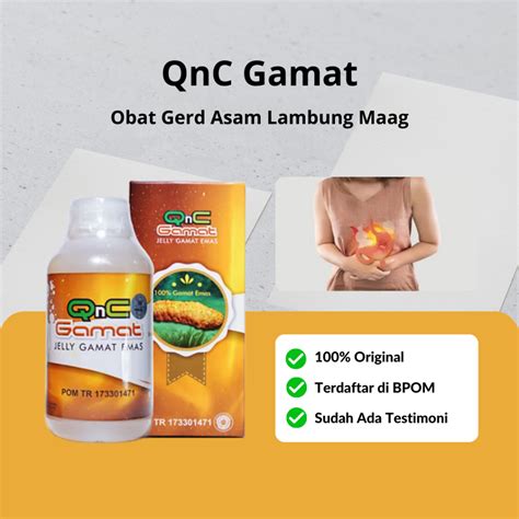 Jual QnC Gamat Obat Gerd Asam Lambung Kronis Nyeri Lambung Lambung