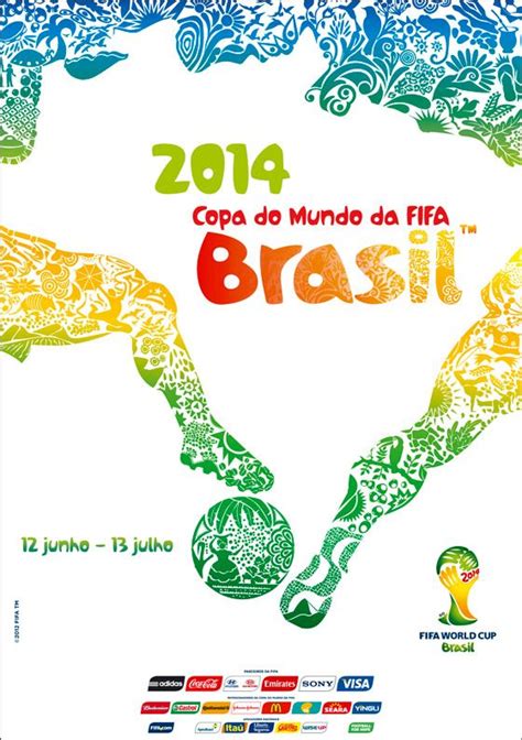 Póster Oficial De Brasil 2014 Mundial De Futbol Copa Del Mundo 2014