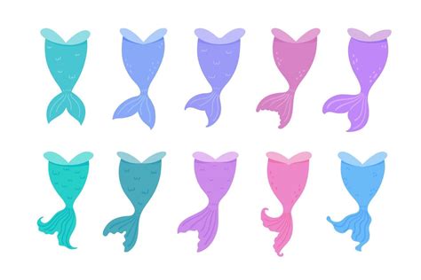 Underwater Mermaid Tail Silhouette Cute Party Decorations For Girls 5447597 Vector Art At Vecteezy