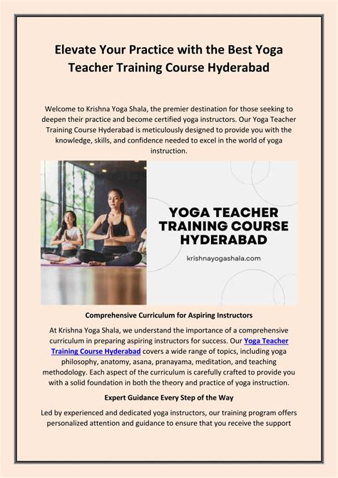 Ppt Elevate Your Practice With The Best Yoga Teacher Training Course