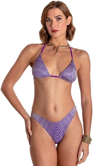 Bikini Tri Ngulo Acolchado De Malla Met Lica Con Aros Talla S Color