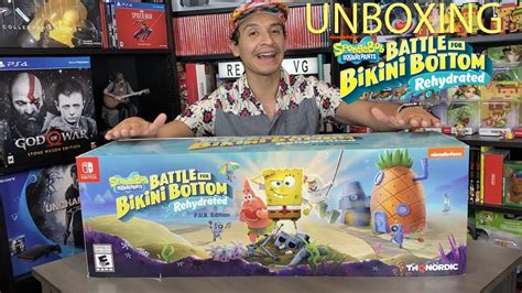 Unboxing Spongebob Battle For Bikini Bottom Rehydrate F U N Edition Nintendo Switch Youtube