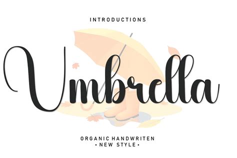 Umbrella Font By Andikastudio · Creative Fabrica