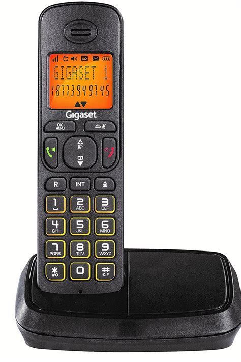 Buy Gigaset A500 Black cordless landline phone with caller id ...