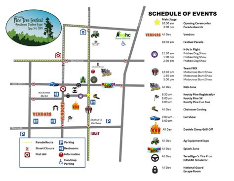 2019 Pine Tree Festival Map Available – Pine Tree Festival & Southeast ...