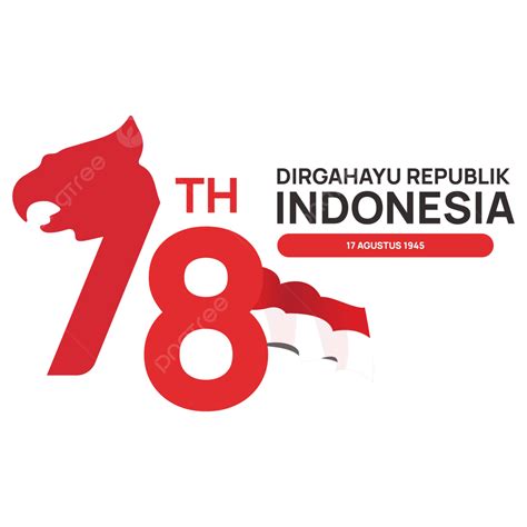 Hut Ri 78 Official Logo Of Indonesian Independence Hd Vector Hut Ri 78 Logo Happy Indonesia