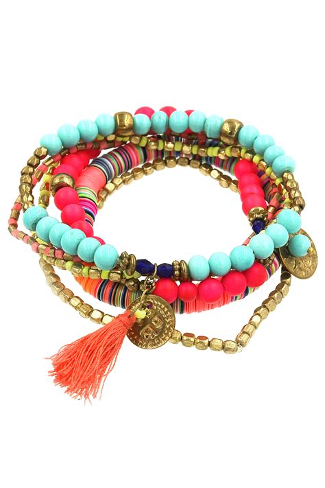 Multi Bead Bracelet Set Bracelets