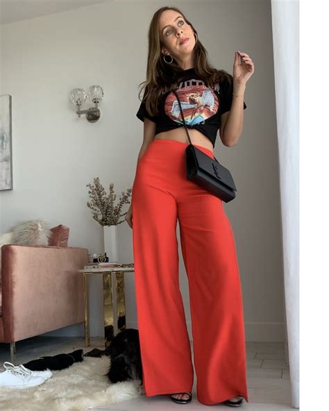 9 Ways To Wear A Graphic Tee From Summer Into Fall Sydne Style Red