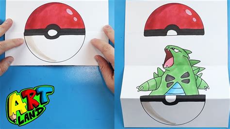 Comment Dessiner Un Tyranitar Pokeball Surprise Fold