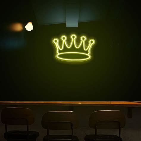 Crown Neon Signcustom Neon Sign Wall Home Decor Neon Sign Light