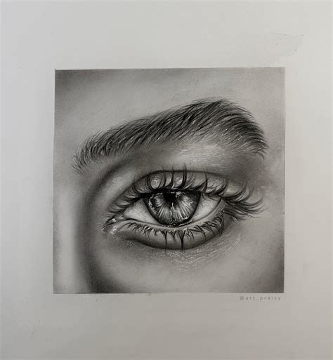 Realistic Crying Eye Drawing