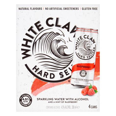 White Claw Hard Seltzer Raspberry 4 X 330ml Buy Now At Carry Out Off