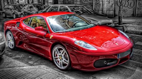 Wallpaper Mewarnai Selektif Mobil Sport Ferrari F430 Kinerja Mobil