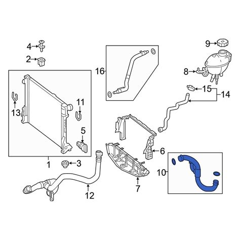 Mercedes Benz Oe Lower Radiator Coolant Hose