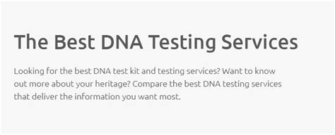 Dna Test Online Jan