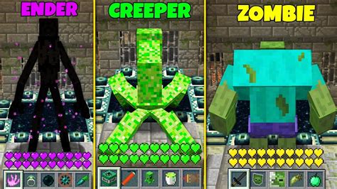 Minecraft How To Speedrun Mutant Endermen Zombie Creeper Noob Vs