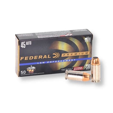 Federal Le Acp Gr Hydra Shok Jhp P Hs G Ammo Rounds