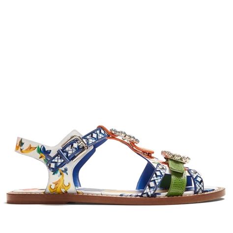 Dolce And Gabbana Shoes New Dolce Gabbana Majolica Crystalembellished