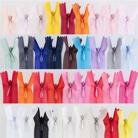 Pcs Cm Cm Cm Cm Cm Long Invisible Zippers Diy Nylon Coil