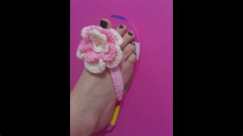 How To Crochet Over Flip Flops Part 1 Youtube