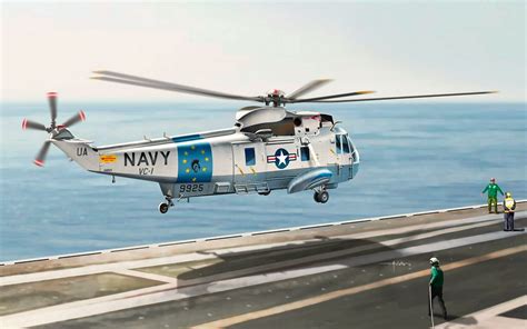 helicopters, Aircraft, Digital Art, Sikorsky SH 3 Sea King Wallpapers HD / Desktop and Mobile ...