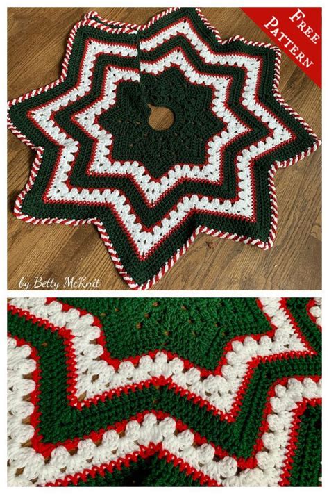 Christmas Tree Skirt Crochet Pattern Crochet Tree Skirt Crochet