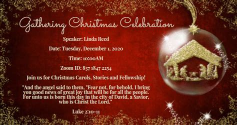 Invitation – Gathering Christmas Celebration 2020 | His Magnificent Love