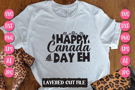 Happy Canada Day Eh Svg Graphic By Smmedia · Creative Fabrica