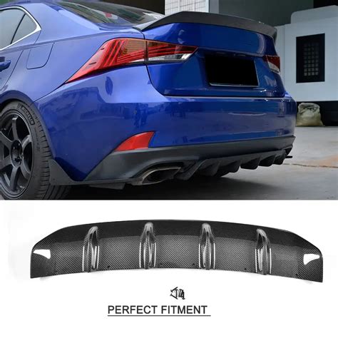 Carbon Fiber Car Racing Rear Diffuser Bumper Lip For Lexus Is Is