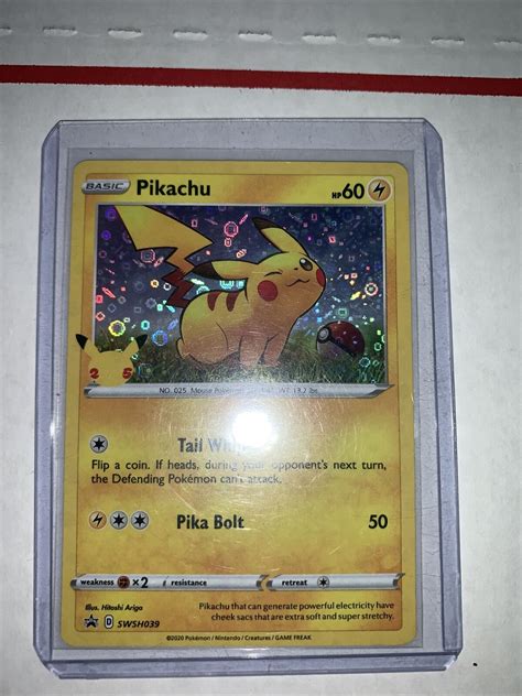 Mavin Pikachu 25th Anniversary Card SWSH039 HOLO Promo Pokemon