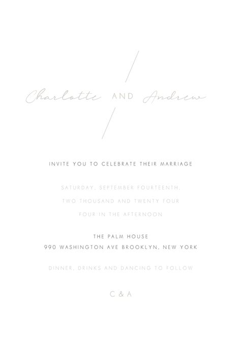 Black And White Blank Invitation Templates